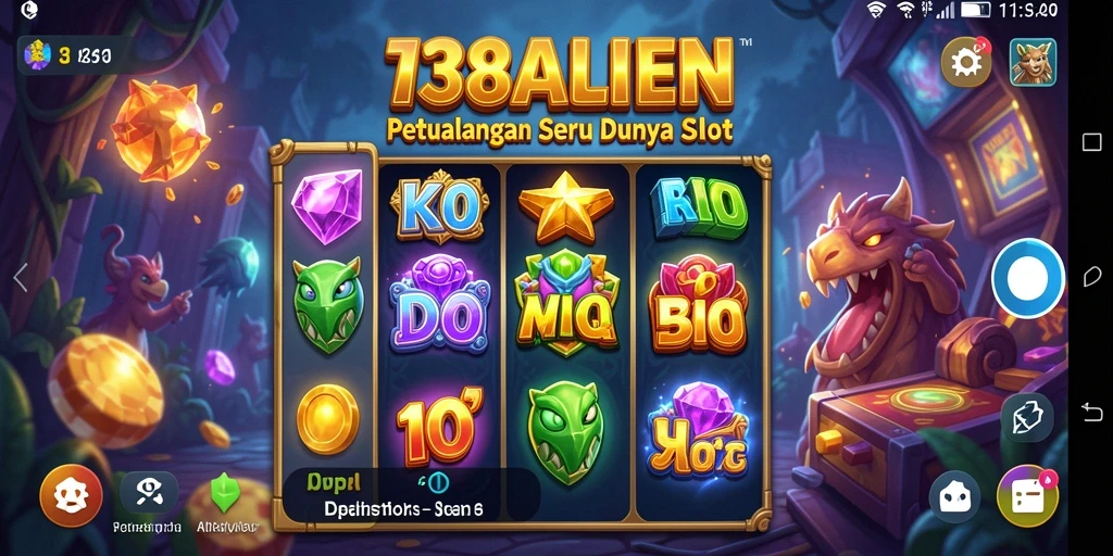 Tampilan gameplay seru di 138ALIEN dengan animasi menarik.