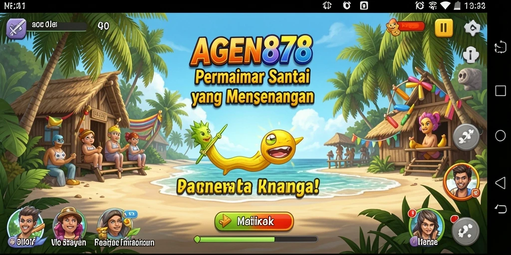 Tangkapan layar AGEN878 menunjukkan gameplay yang seru dan penuh warna.