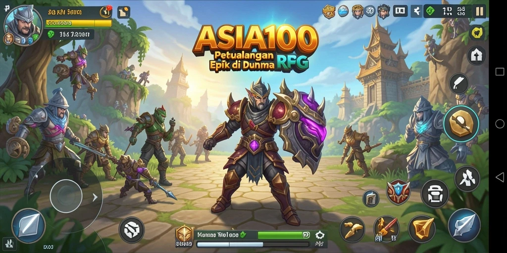 Tampilan gameplay RPG ASIA100 dengan aksi dan petualangan seru.