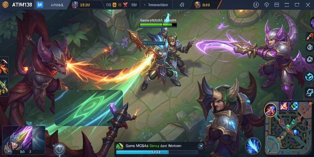 Tangkapan layar gameplay <strong>ATM138</strong> dengan aksi seru di arena pertarungan.