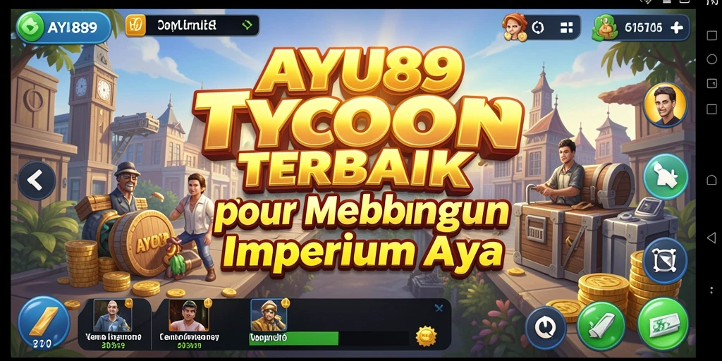 Tampilan gameplay AYU89 yang menarik saat membangun bisnis.