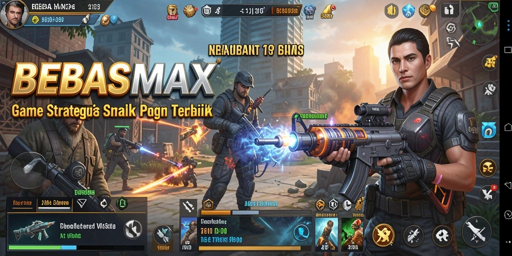 Tampilan gameplay menarik dari BEBASMAX yang penuh strategi.