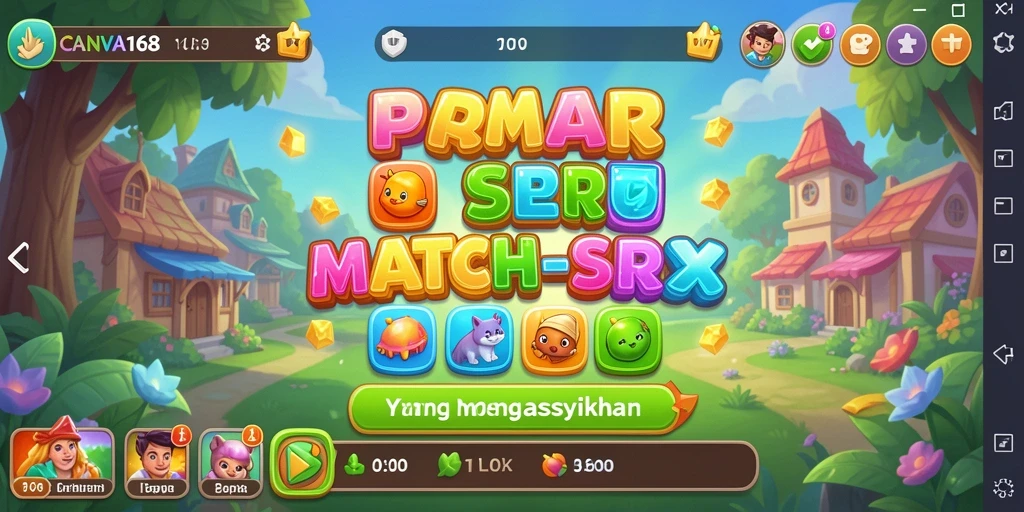 Gameplay seru dari CANVA168 yang penuh warna dan tantangan.