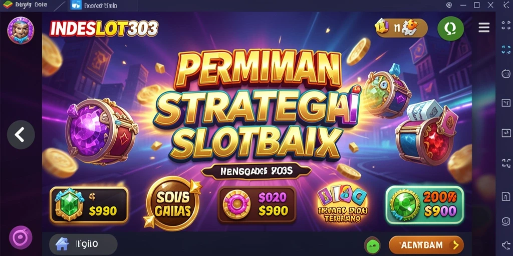 Screenshot utama INDESLOT303 menampilkan gameplay seru dan interaktif.