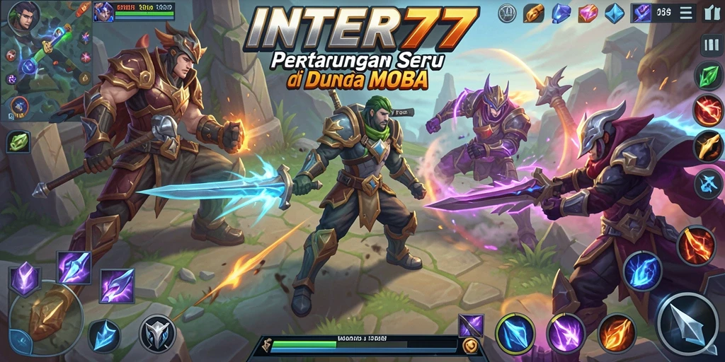Tampilan gameplay INTER77 yang menantang dan memukau.