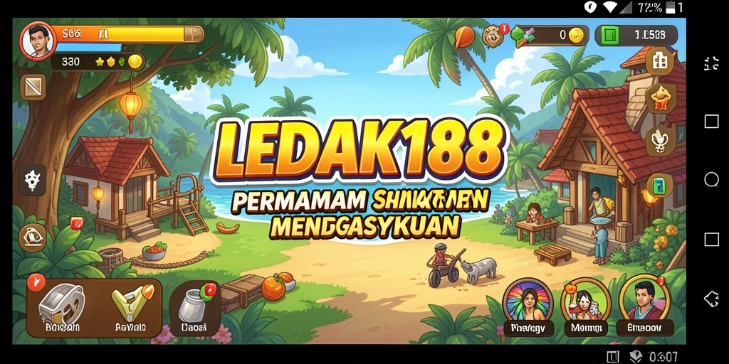 Tampilan seru dan interaktif dari gameplay LEDAK188.