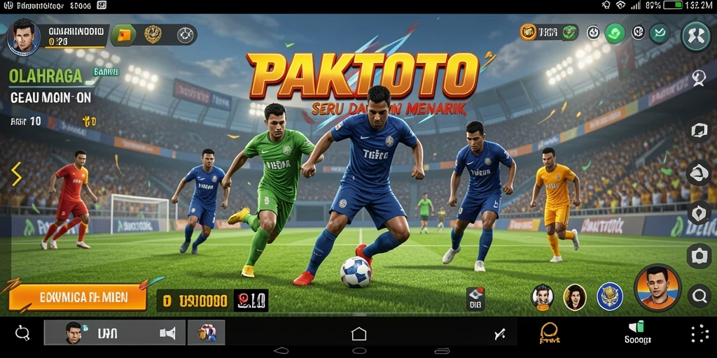 Tampilan gameplay PAKTOTO yang seru dan menantang di berbagai cabang olahraga.