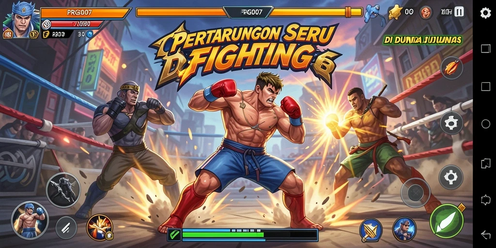 Tampilan gameplay intens saat pertarungan di <strong>PRG007</strong>.