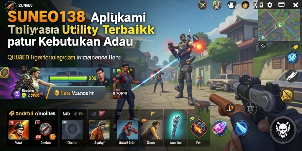 Screenshot SUNEO138 menampilkan antarmuka aplikasi Utility yang user-friendly.