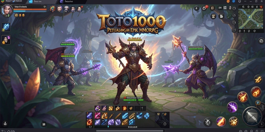 Tampilan gameplay seru di dunia fantastis TOTO1000.